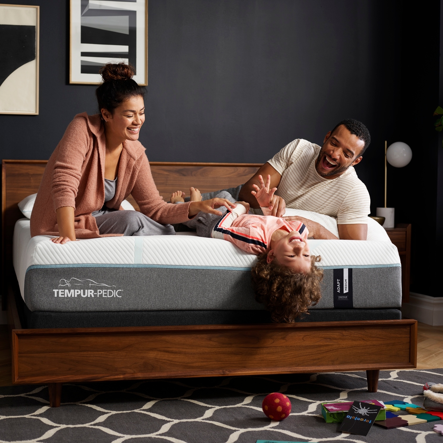 Family on Bed